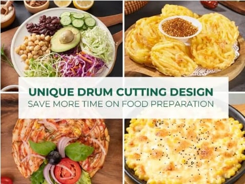 3-in-1 drehbare Käse- & Gemüsereibe – Perfektes Werkzeug für Kartoffeln und Käse