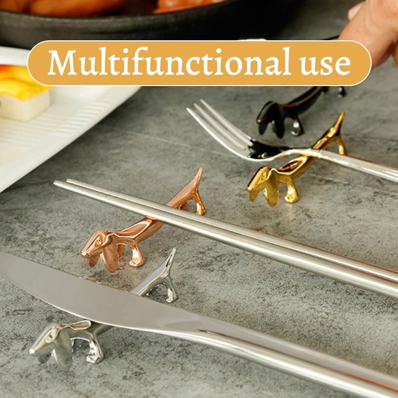 Critter™ (6 Stück) - Edelstahl Besteckhalter