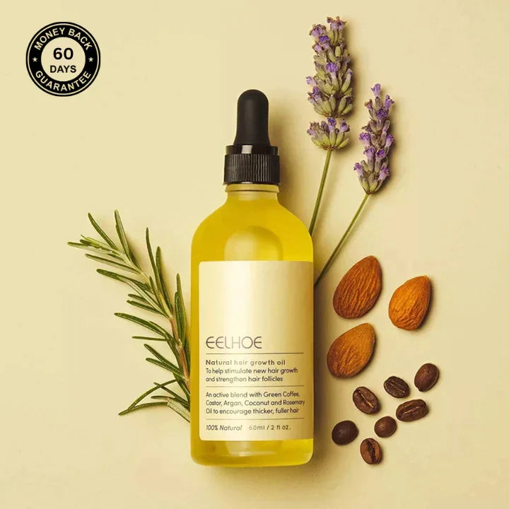 1+1 GRATIS | Haarwuchsöl | Pflanzliche Wachstumsformel | Sichtbar Dickeres Haar | Für Alle Haartypen