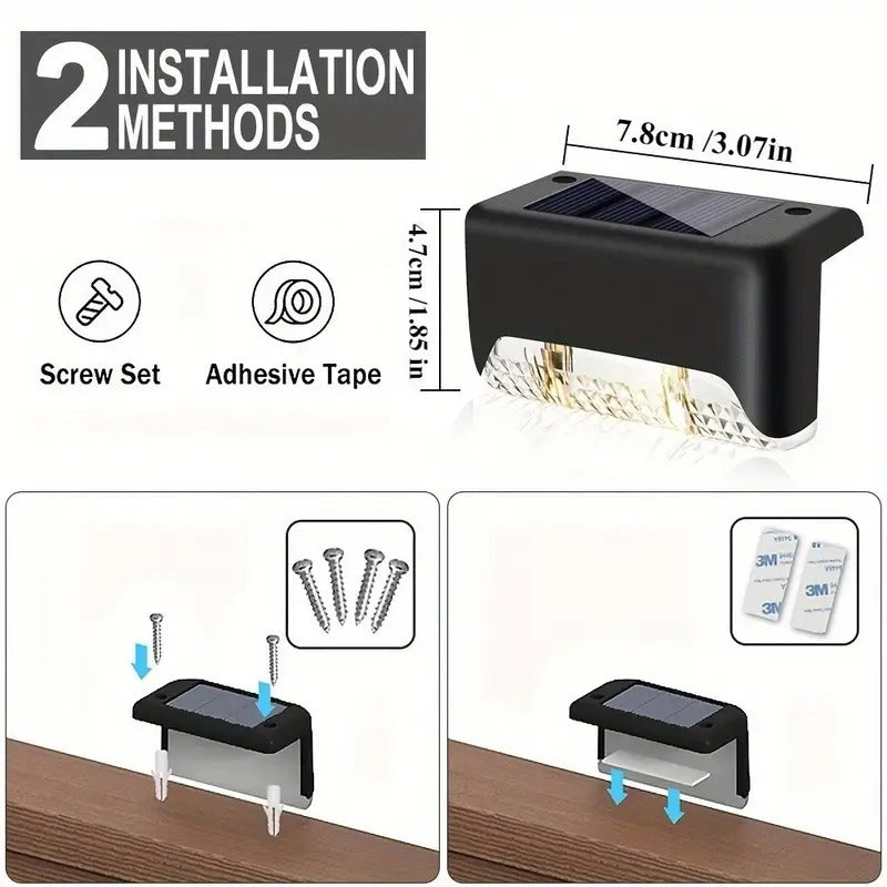 LumiRay™ Solarzaunleuchten – Müheloses Dauerlicht, das Ihren Außenbereich in eine magische Oase verwandelt