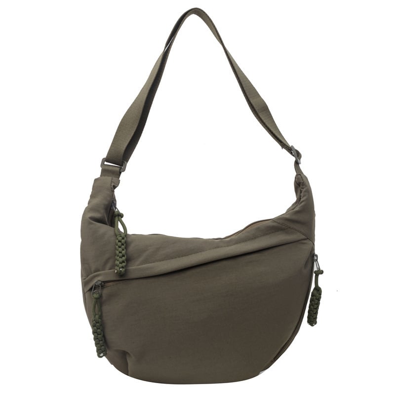 Nylon Crossbody Hobo Tasche | Geräumig & Stylisch | Verstellbarer Gurt | 50 % Rabatt