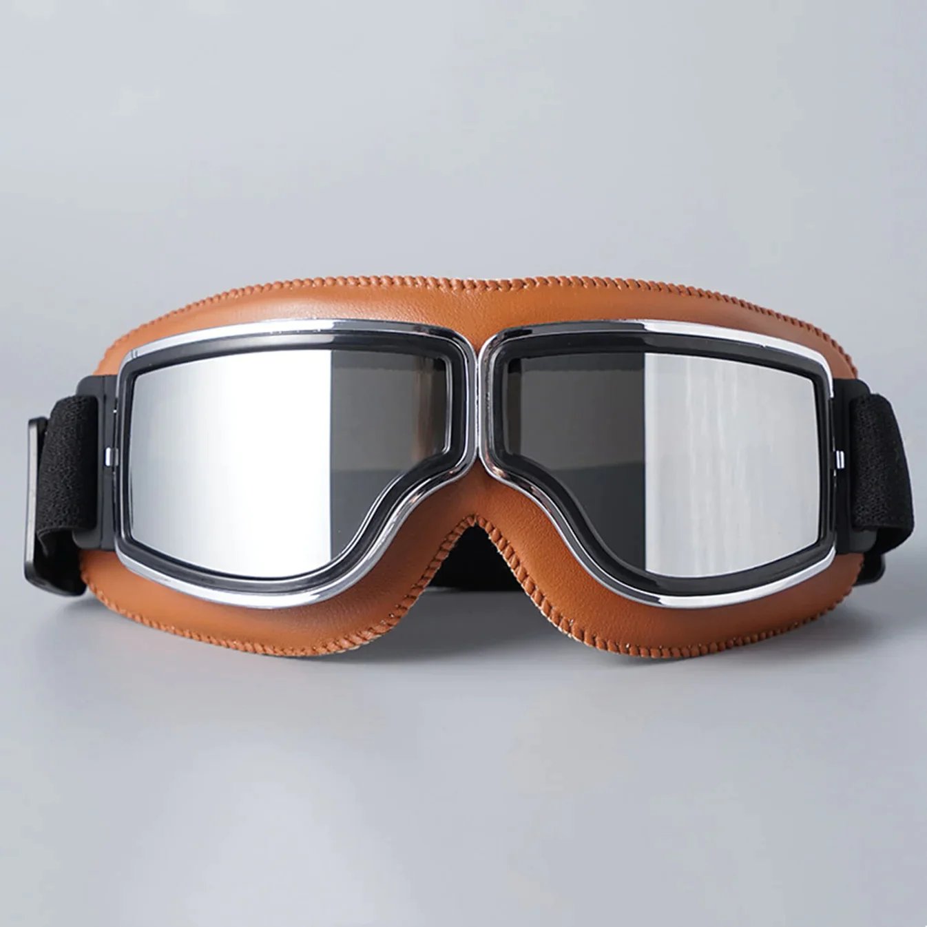 RetroGoggles Vintage Motorradbrille | UV-Schutz | Stoßfest & Verstellbar | 50% Rabatt