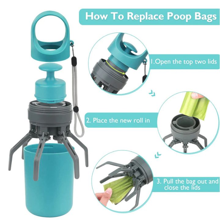 Tragbarer Tierkot-Greifer – Hygienisch & kompakt für unterwegs