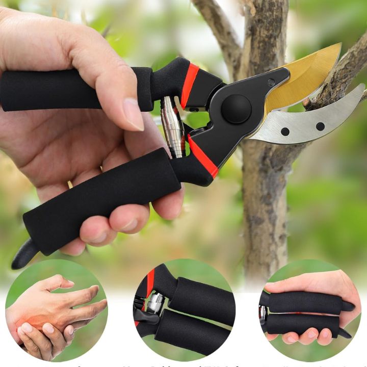 Profi‑Gartenschere™ | Ergonomisch & Ratsche | Präziser Schnitt bis 2 cm | Gehärteter Stahl