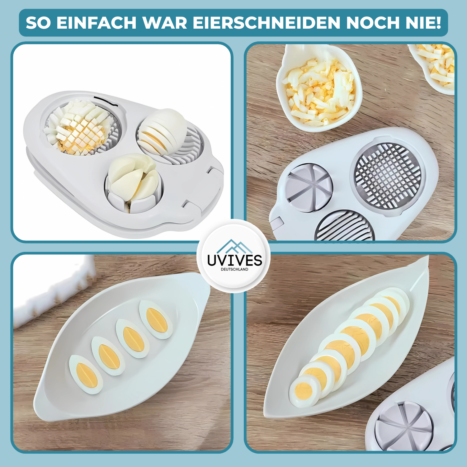 EggChop™ - Multifunktionaler 3-in-1-Eierschneider
