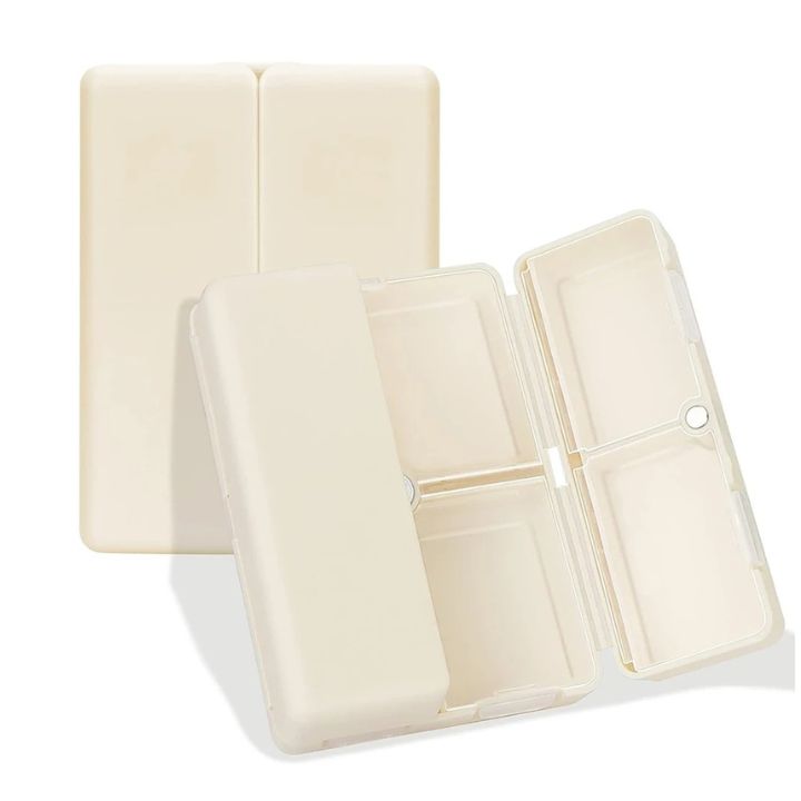 7-Fach-Tablettenbox | Tragbar & kompakt | Wasserdicht & hygienisch | Weiß