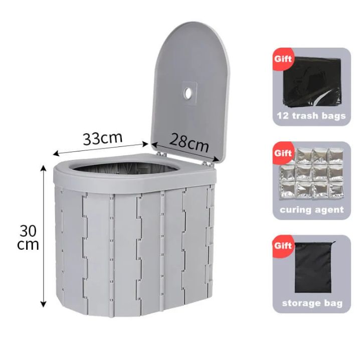 Tragbare Klapptoilette für Outdoor & Notfälle