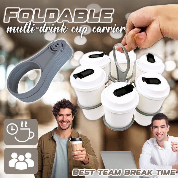 1+1 GRATIS | Faltbarer Getränkehalter™ — Trage 6 Getränke auslaufsicher mit einer Hand