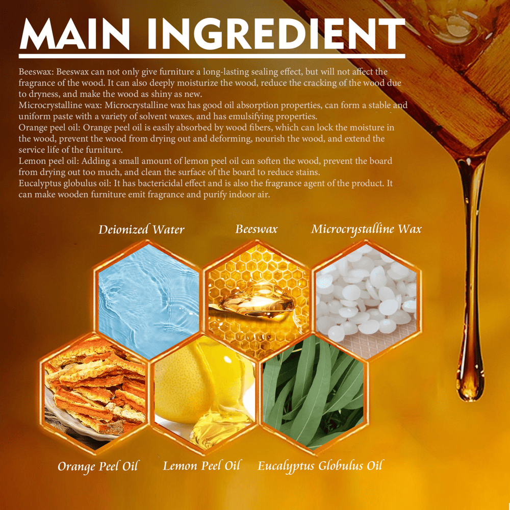 1+1 GRATIS | PureWoodLustre™ — Stellen Sie den natürlichen Glanz Ihres Holzes sofort wieder her, sicher für Familie und Haustiere