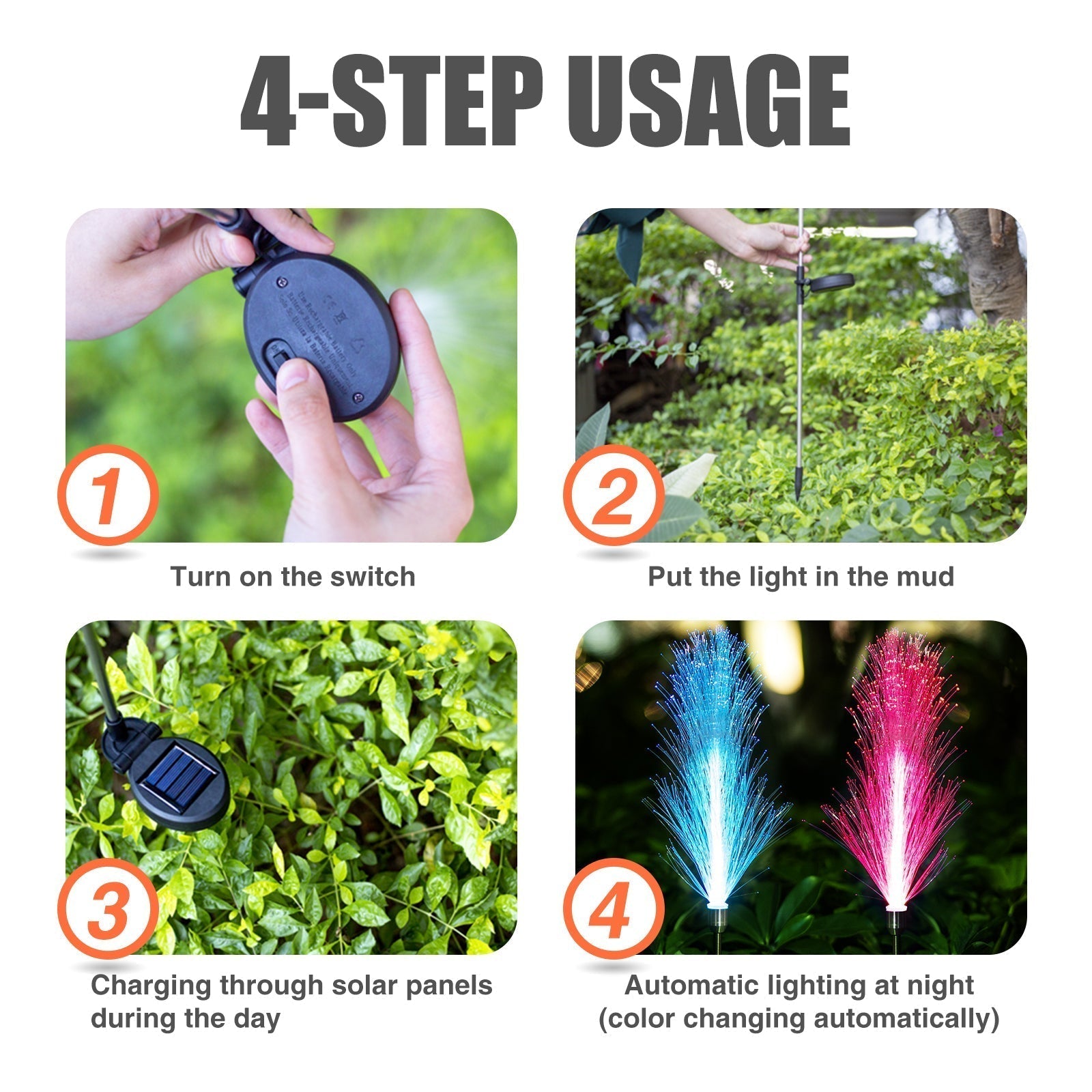 GlowPetal – Farbwechselnde Solarblumenlichter für deinen Garten