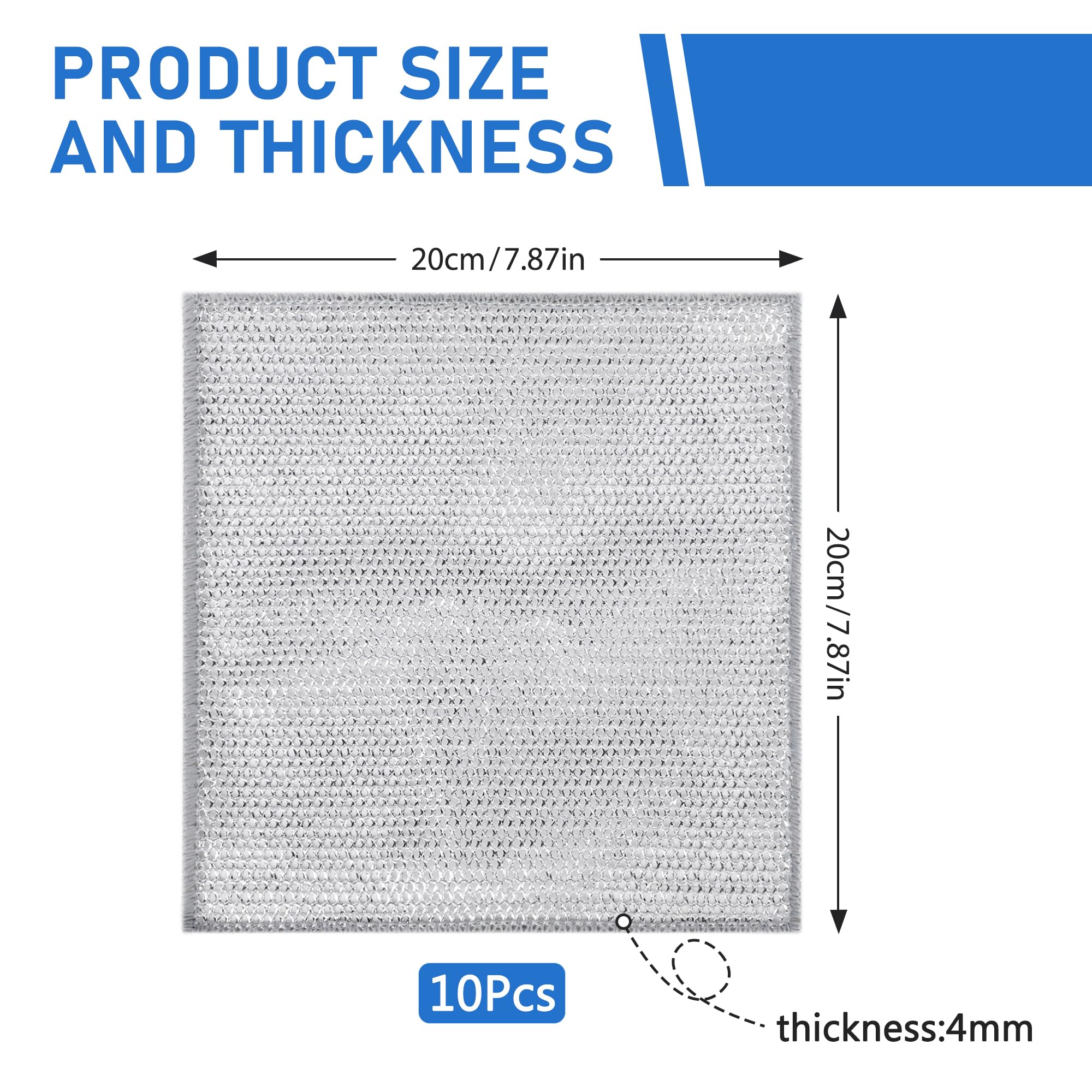 Diamantgewebtes Reinigungstuch – zum Reinigen und auch zum Schälen von Kartoffeln geeignet