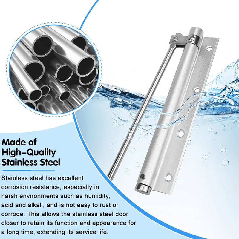 1+1 GRATIS | Automatisches Türscharnier mit Selbstrückstellung – Sicher & Leise