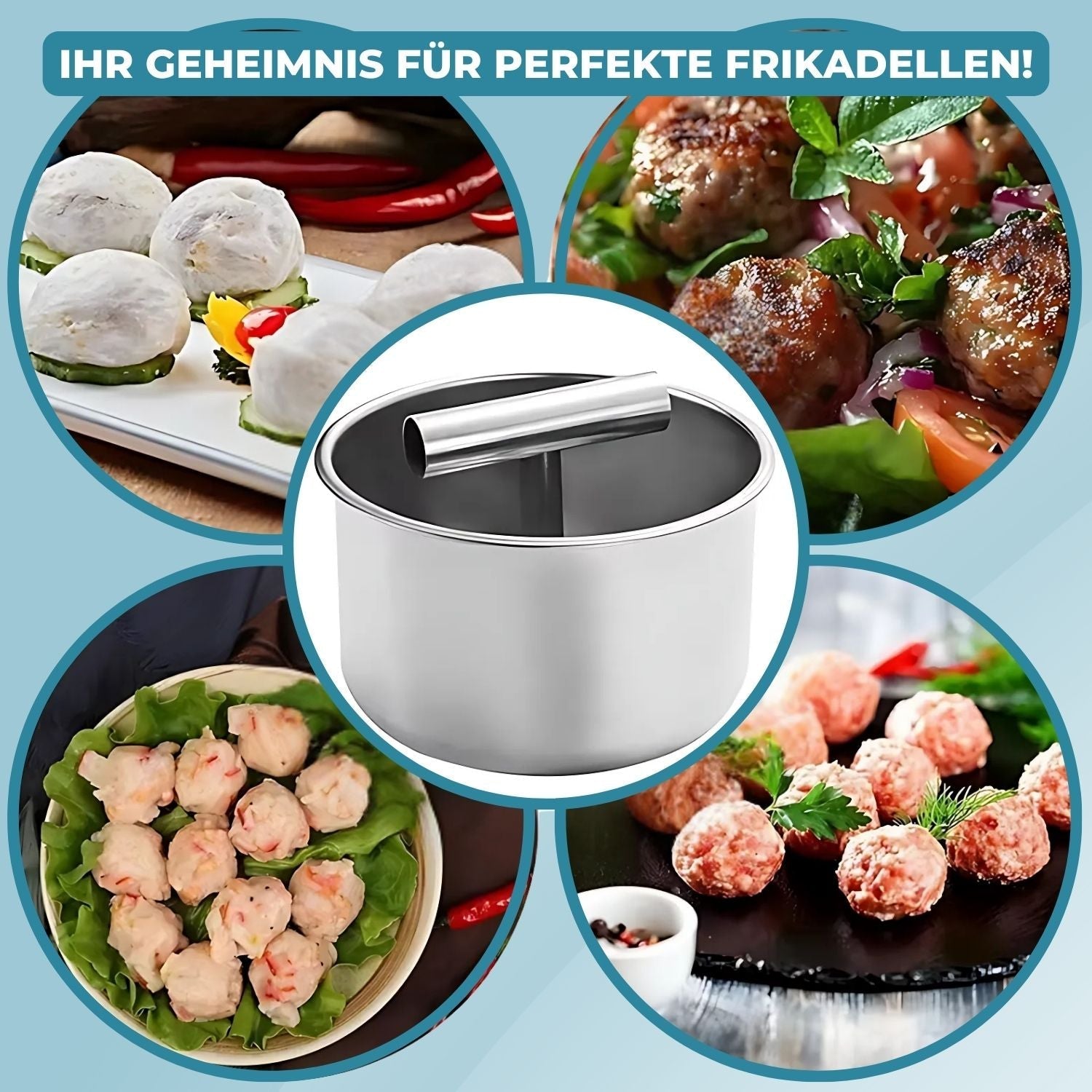 MeatShaper™ - Edelstahl-Frikadellenform für die Küche