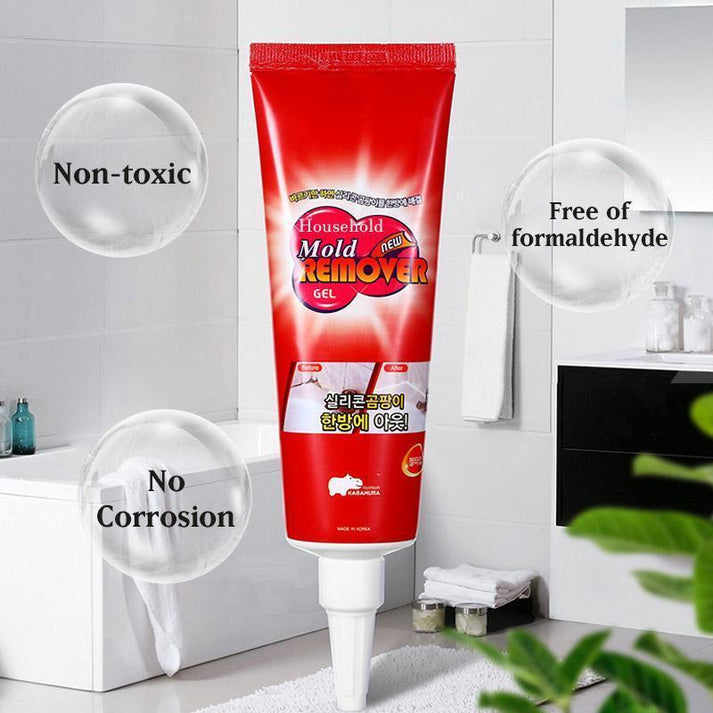 Schimmel Entferner Gel | Entfernt Flecken ohne Schrubben | Langanhaltender Schutz | 1+1 Gratis