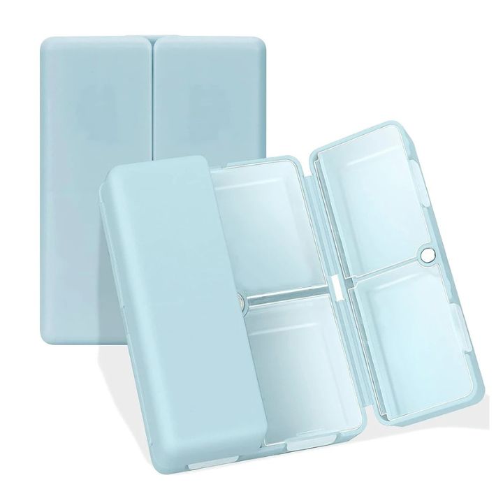 7-Fach-Tablettenbox | Tragbar & kompakt | Wasserdicht & hygienisch | Weiß