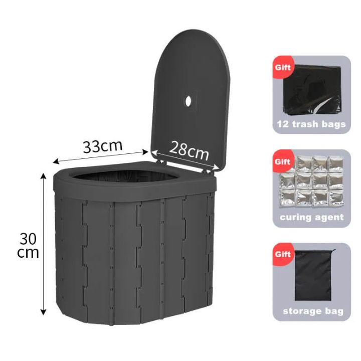 Tragbare Klapptoilette für Outdoor & Notfälle