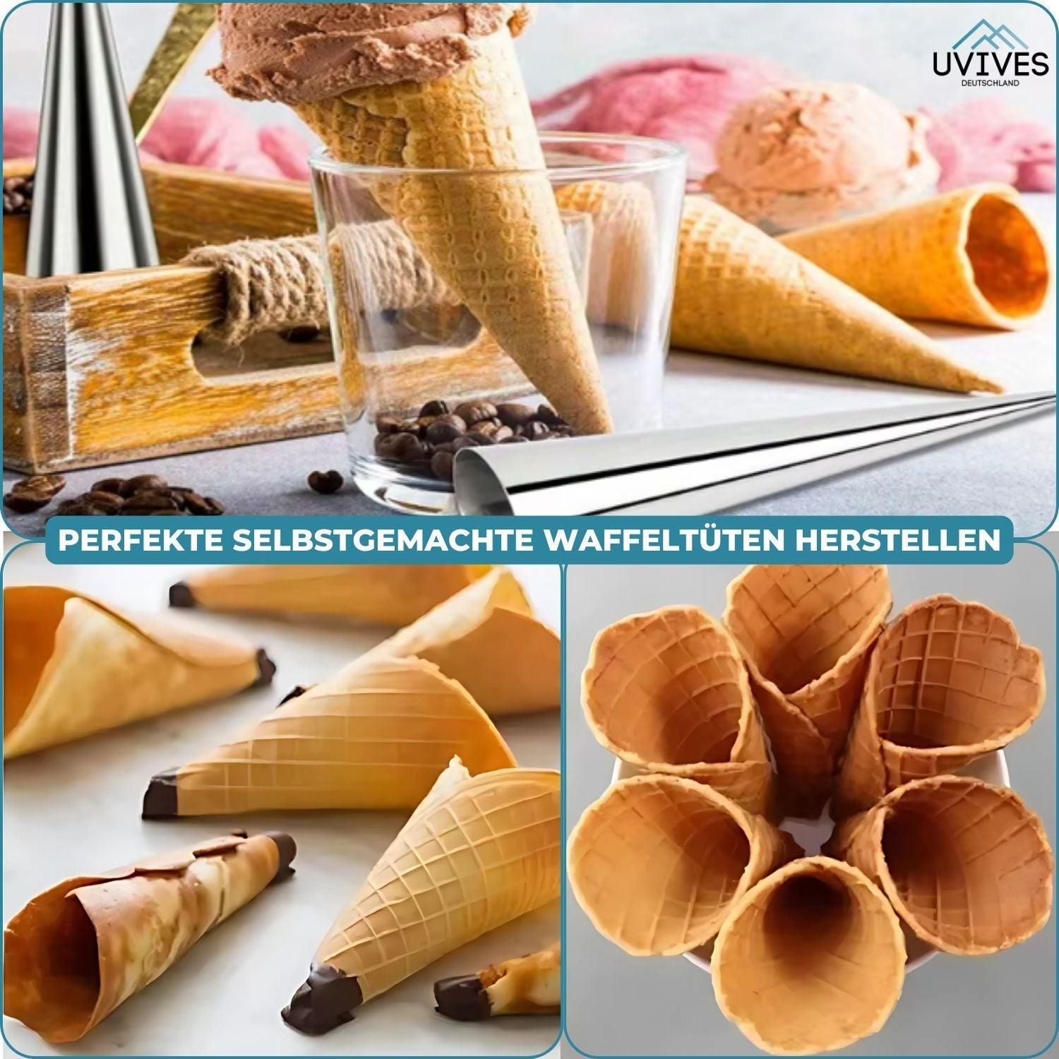5+5 GRATIS | BakeRolls™ - Meisterhaftes Cannoli-Form-Set für Zuhause!
