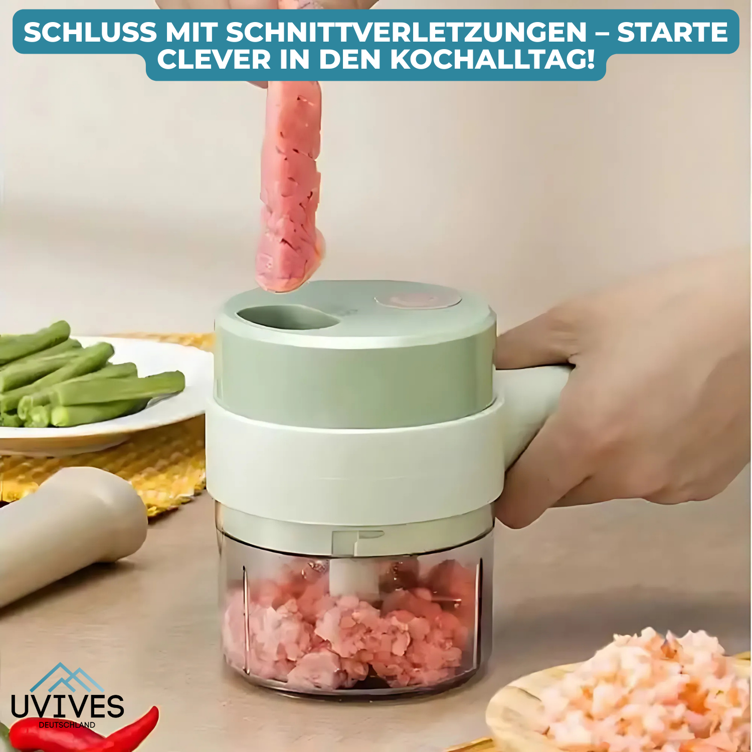 SafeChop™ – Sicher schneiden, Zeit sparen