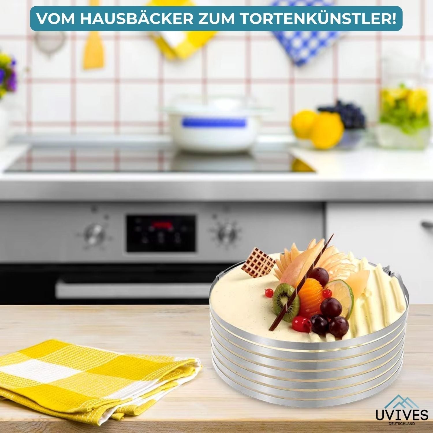 TierCutter™ - Verstellbarer Edelstahl-Kuchenausstecher