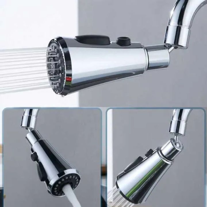 SpinFlow™ - 360° drehbarer Küchenwasserhahn mit einstellbaren Sprühmodi