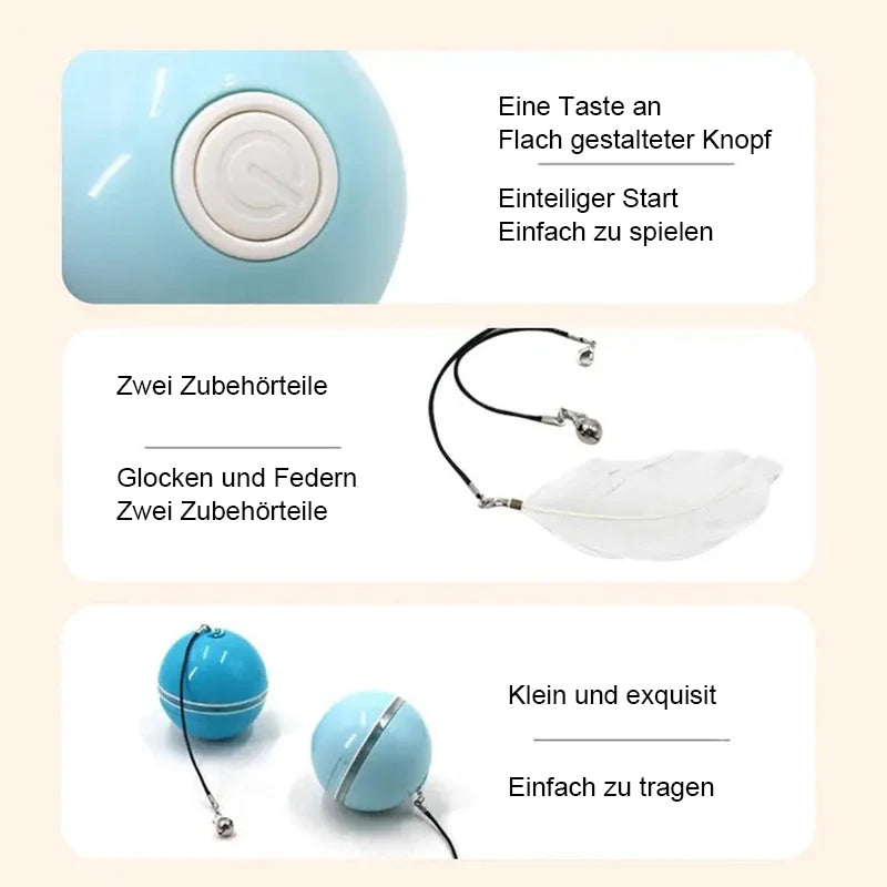 CatPlay™ – Der Selbstrotierende Katzenball für endlosen Spaß