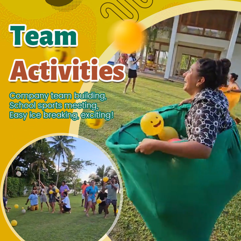 Outdoor-Fangspiel mit Riesenhose für Gruppenspaß + 1 Paar Hosen + 2 Bälle