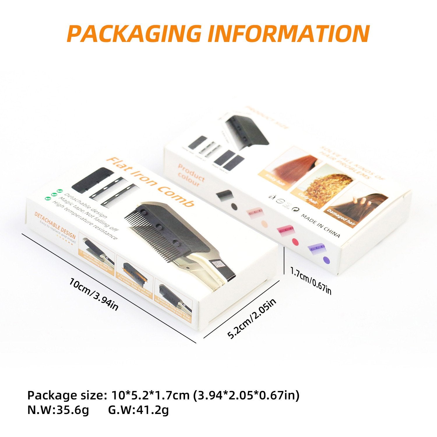 StyleMate™ - Flacher Glätteisenkamm