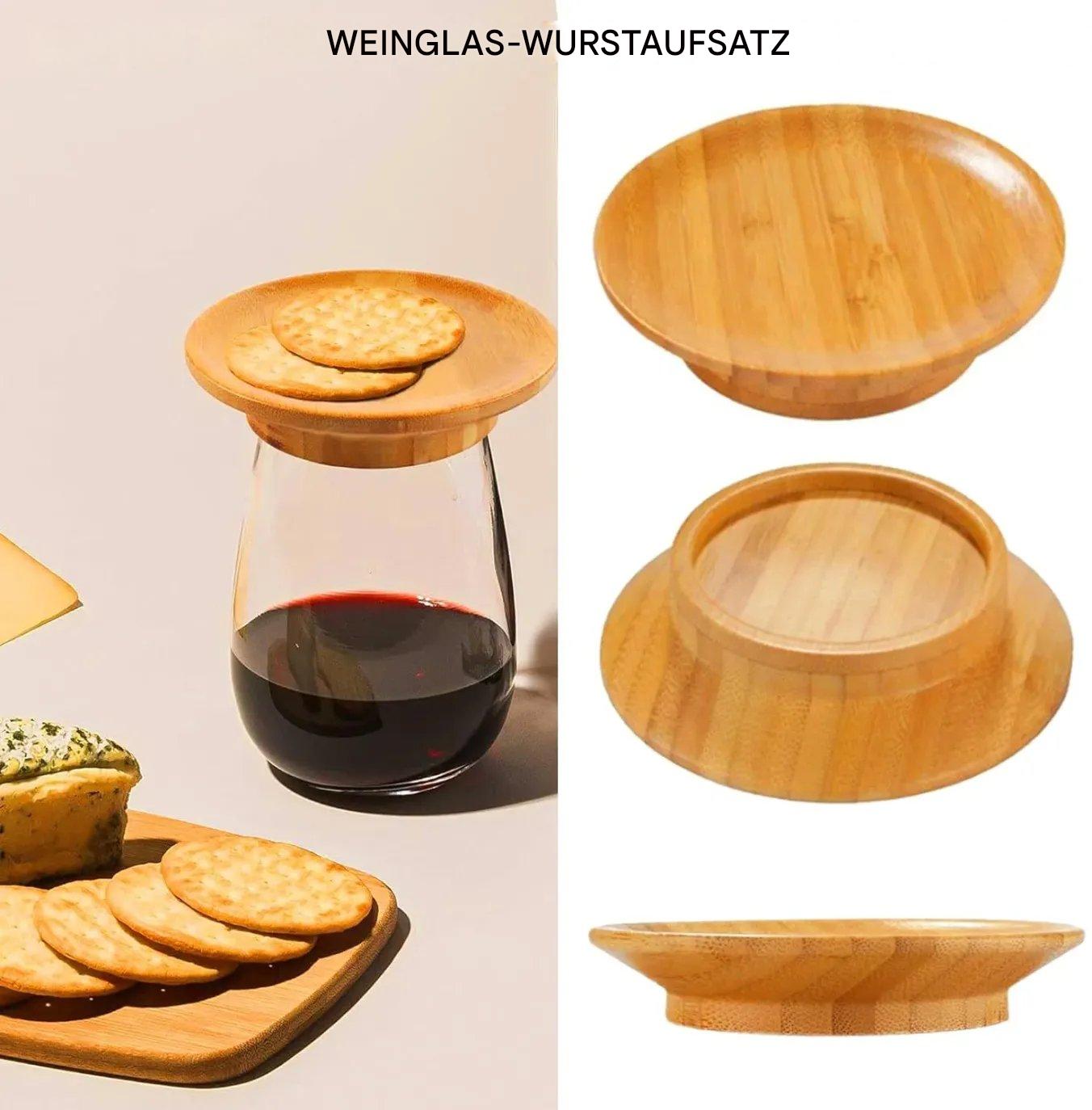 1+1 Gratis | WineTop™ Mit diesem stilvollen Weinglas-Accessoire können Sie mühelos naschen und Nippen