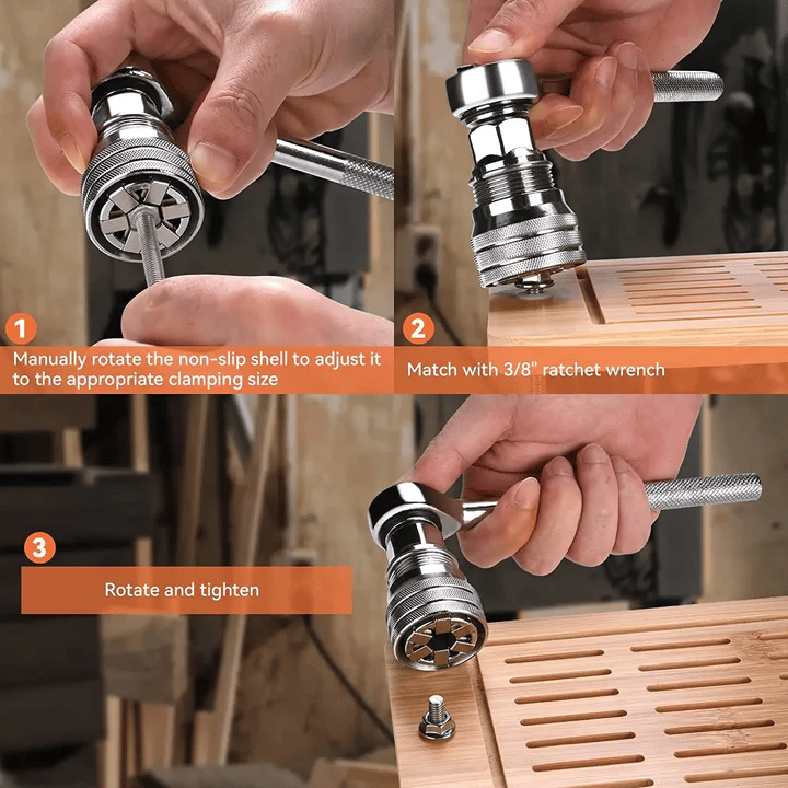 FlexiGrip™ — Rostige Schrauben schnell lösen mit nur einem Werkzeug, das sich sofort anpasst