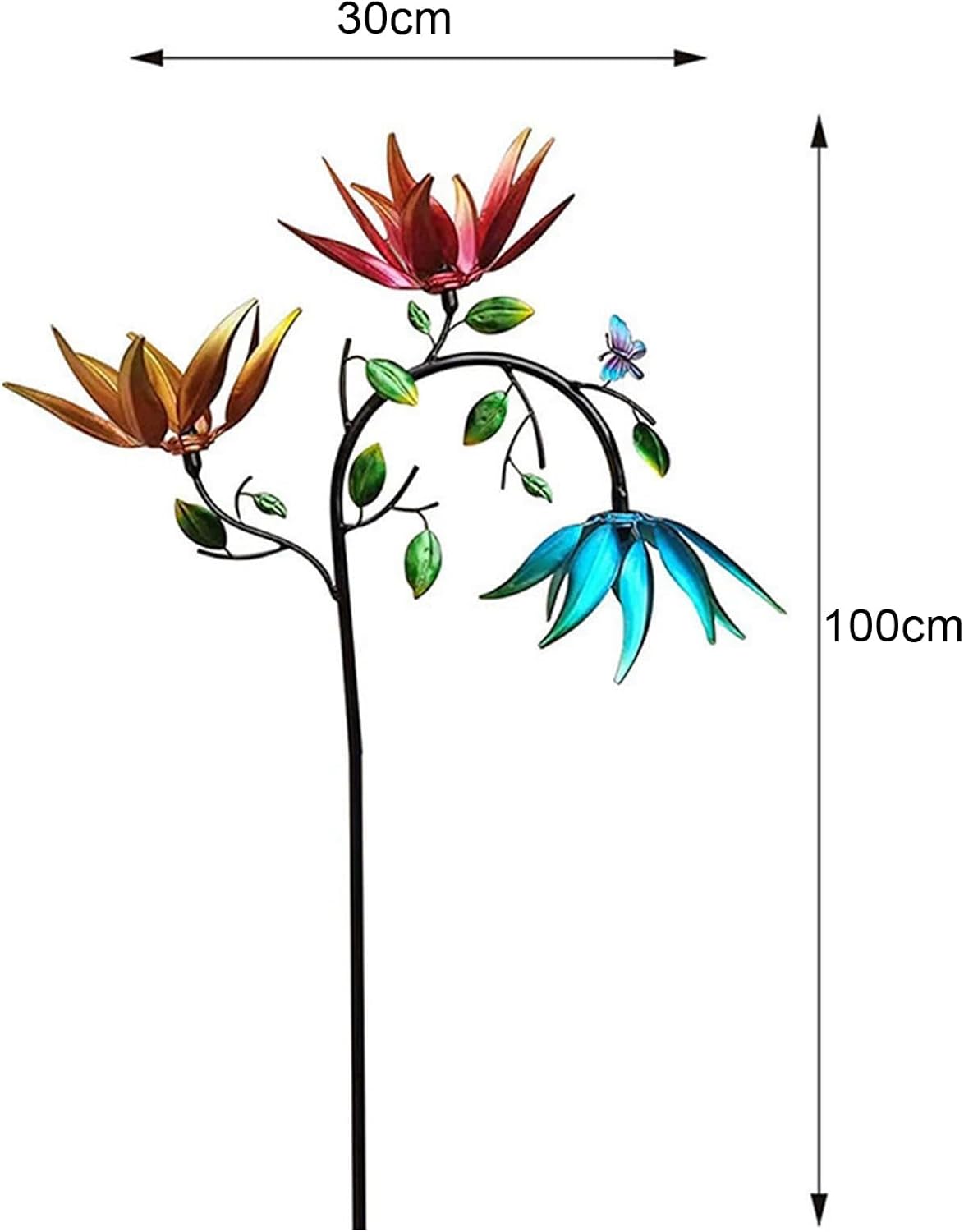Bunter Garten-Windspinner – Faszinierende Blumendekoration