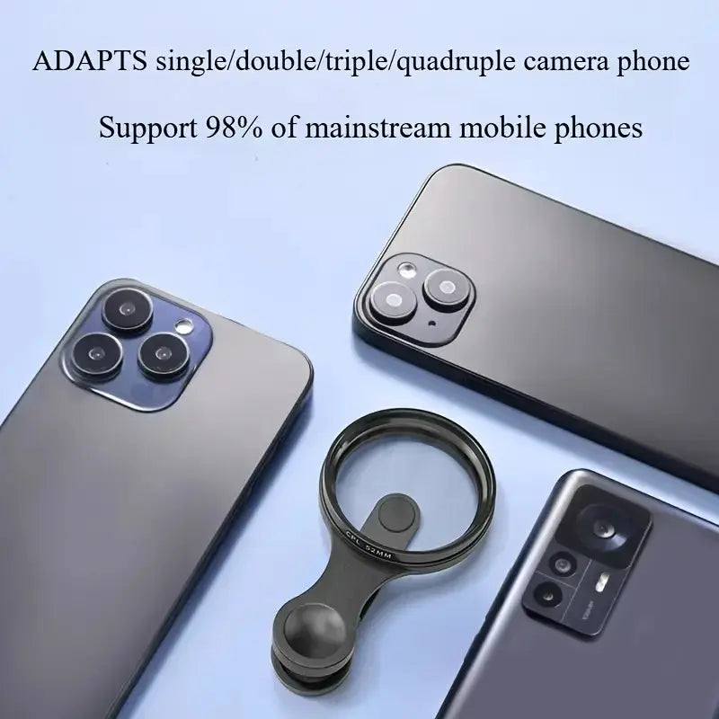 52mm CPL-Filter für Handy – Weniger Blendung & Bessere Farben