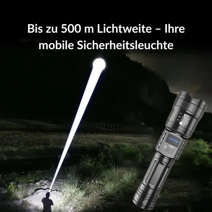 NightForce™ LED-Taschenlampe – Beherrsche die Dunkelheit mit unaufhaltsamer Helligkeit und Selbstvertrauen