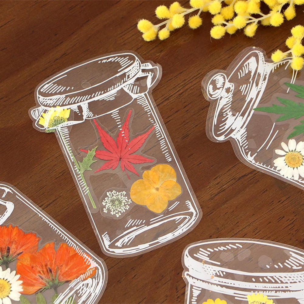 Transparent DIY Blume Lesezeichen
