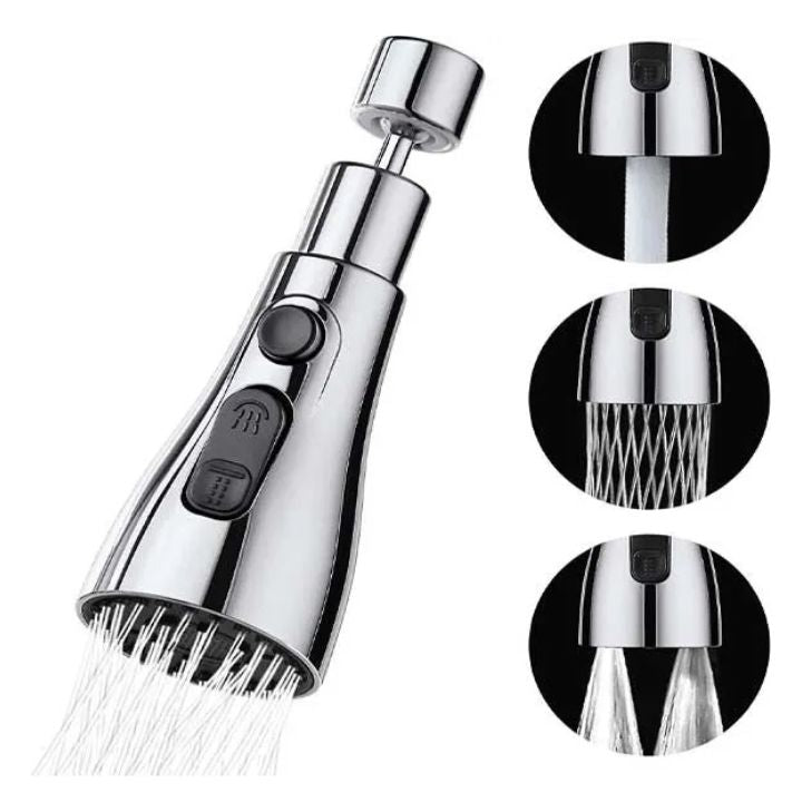 SpinFlow™ - 360° drehbarer Küchenwasserhahn mit einstellbaren Sprühmodi