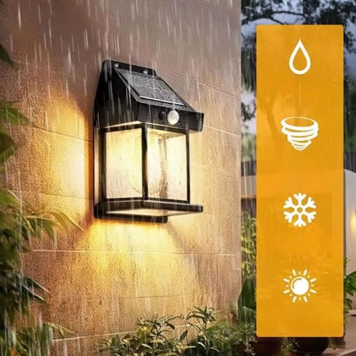 1+1 Gratis | Solar-außenwandlampe mit sensor