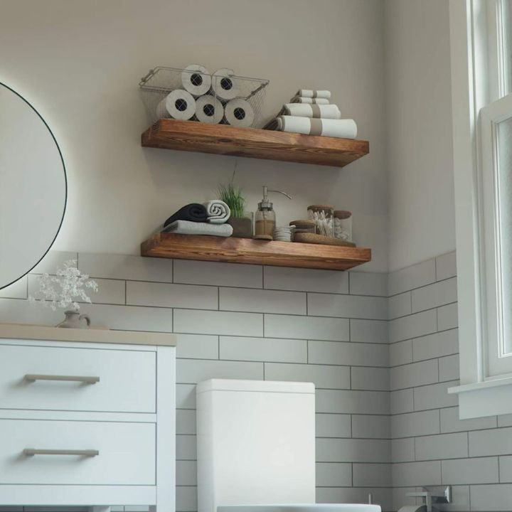 1+1 Gratis | Handgefertigte Massivholz-Wandregale – Stilvoll & platzsparend