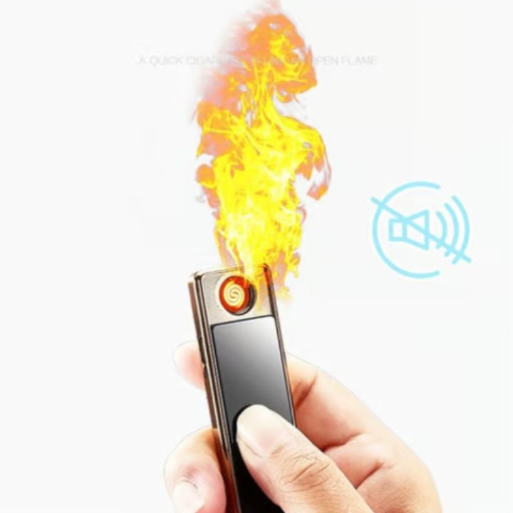 Winddichtes USB-Feuerzeug – Wiederaufladbar & Flammenlos