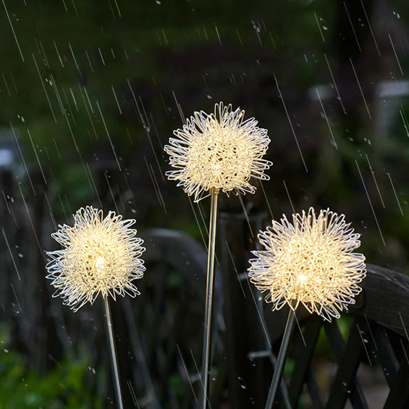 TwinklePuff - Wasserdichte Solar-Gartenleuchte im Pusteblumen-Design
