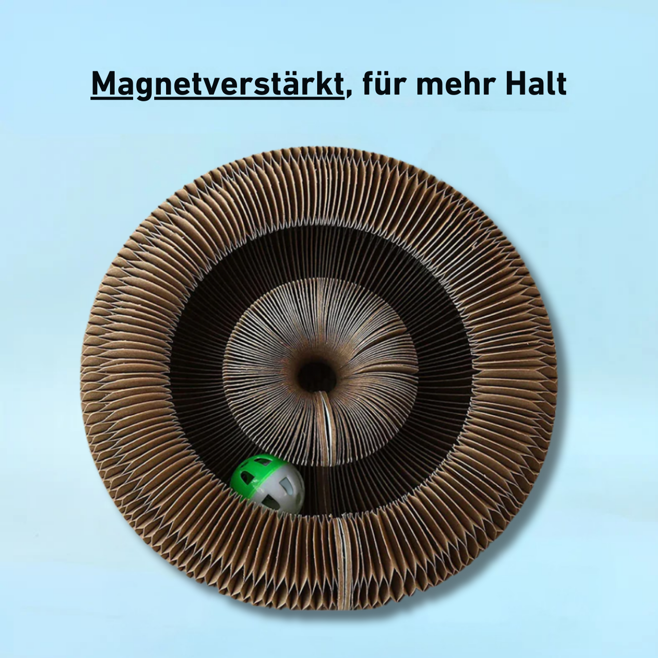 PouncePlay™ - Kratzspielzeug mit Glöckchenball