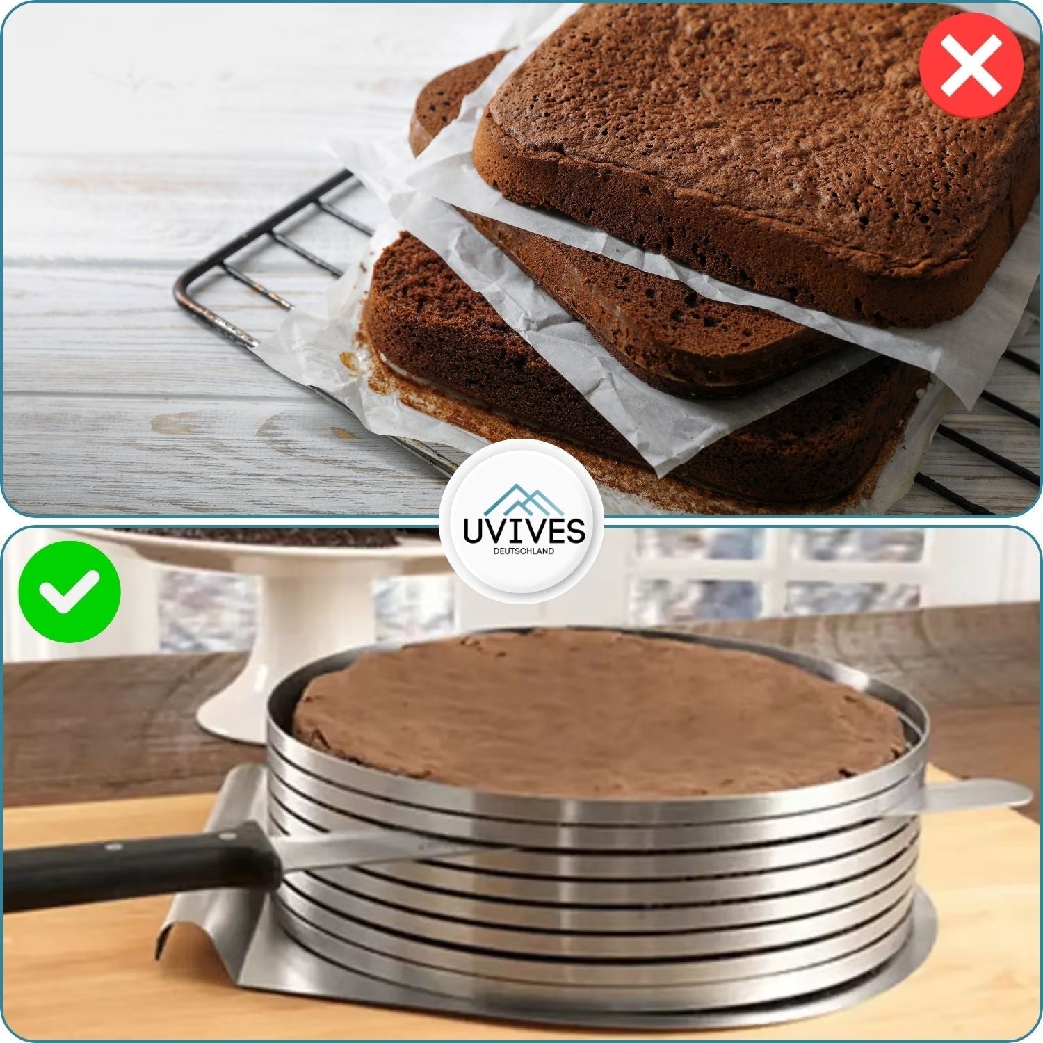 TierCutter™ - Verstellbarer Edelstahl-Kuchenausstecher