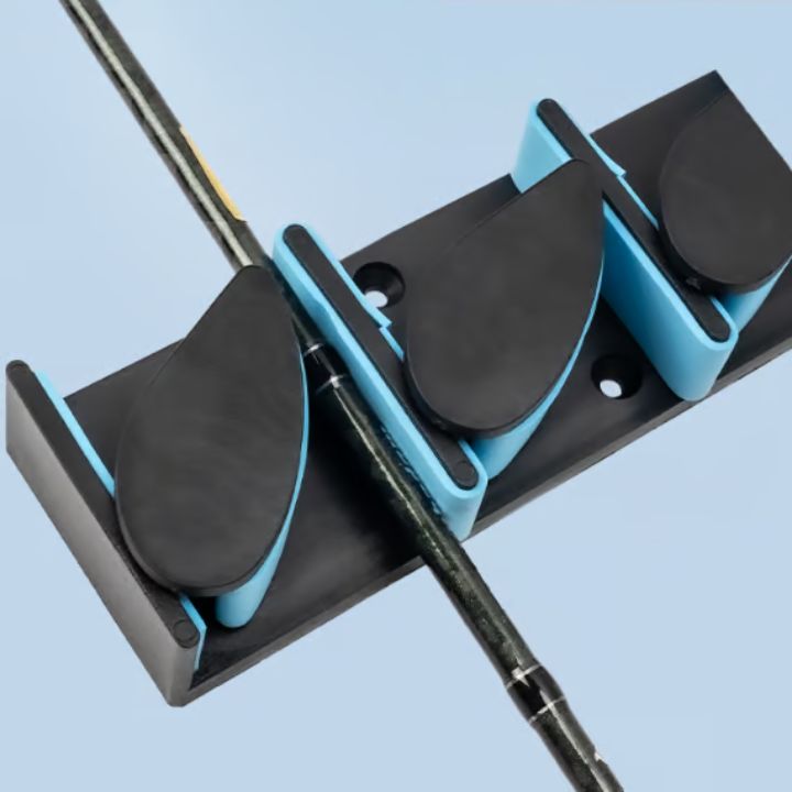 Wandmontierter Angelrutenhalter