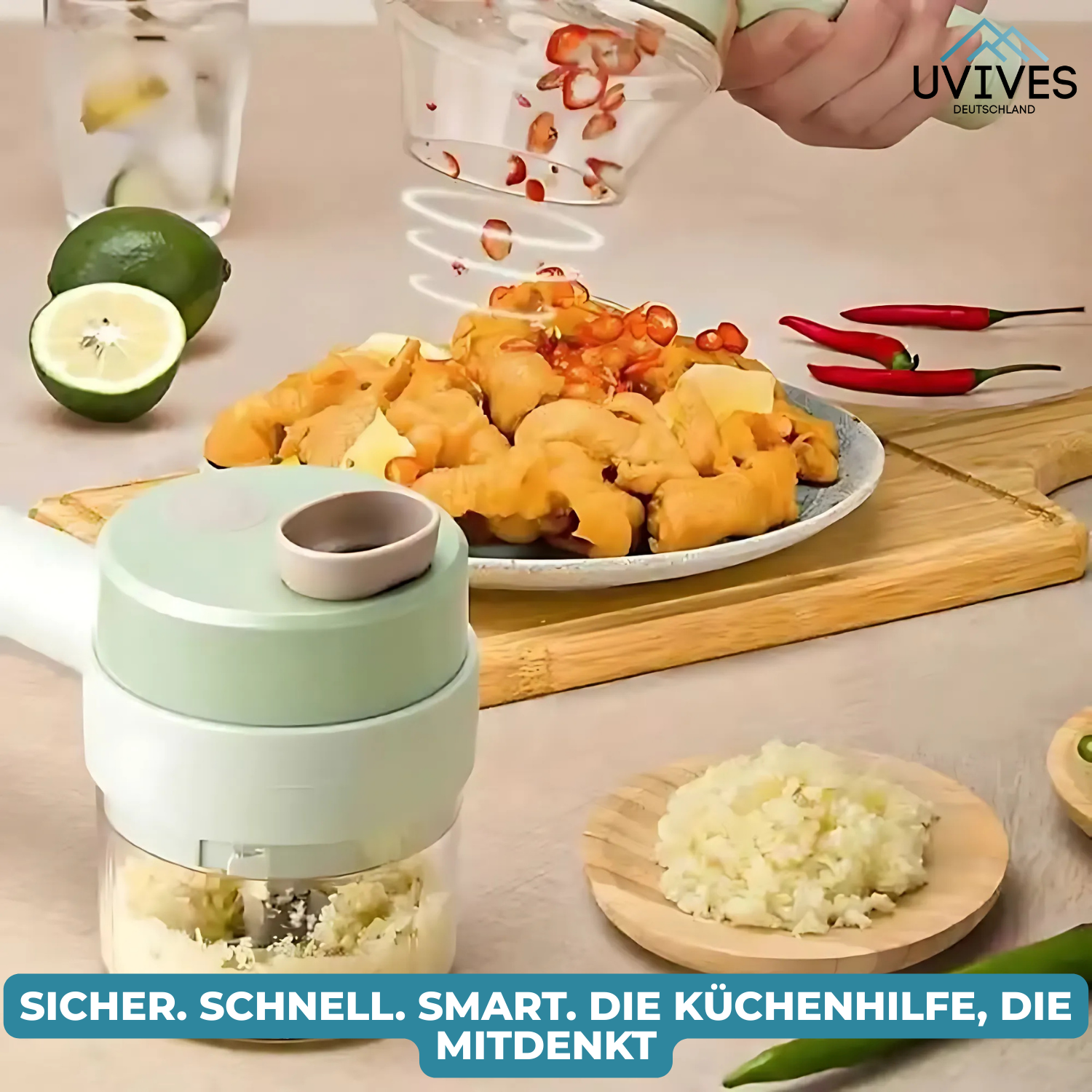 SafeChop™ – Sicher schneiden, Zeit sparen