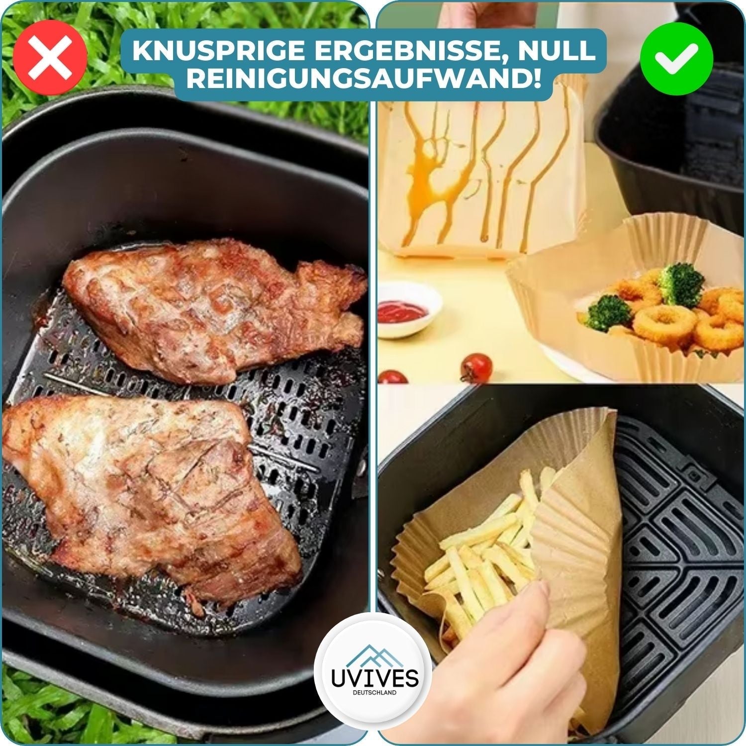 25+25 GRATIS | CleanFry™ - AirFryer-Bleche