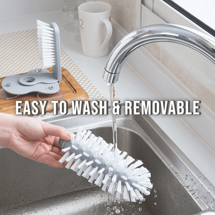 Doppelseitiger Becherreiniger mit Saugnapf