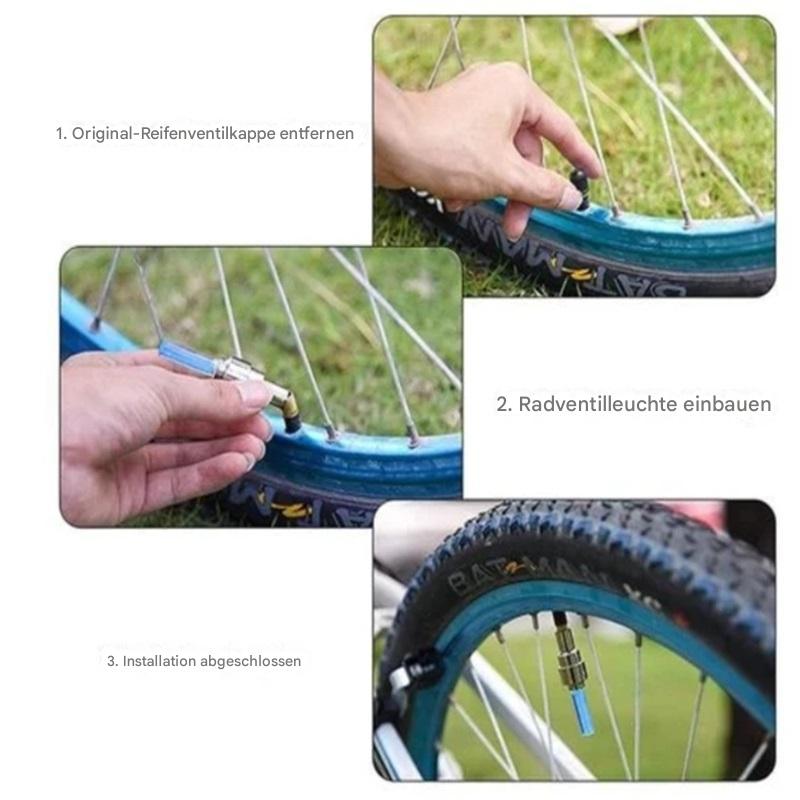 LumiWheel™ - Sorgt für mehr Sicherheit bei Nachtfahrten und verbesserter Sichtbarkeit bei Dunkelheit (4 Stück)