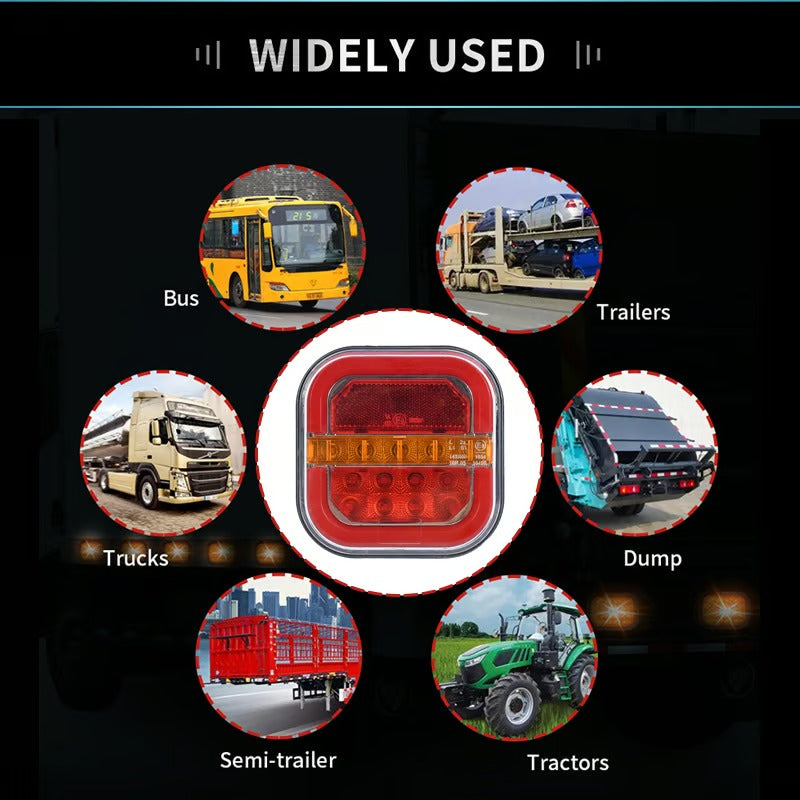 LuminoShield LED Anhängerleuchten | Kabellos & Wasserdicht | IP67 | 1+1 Gratis