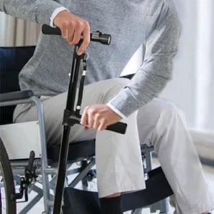 LumiCane™ | Gehstock | Faltbar & Rutschfest | Mit LED-Licht | Höhenverstellbar