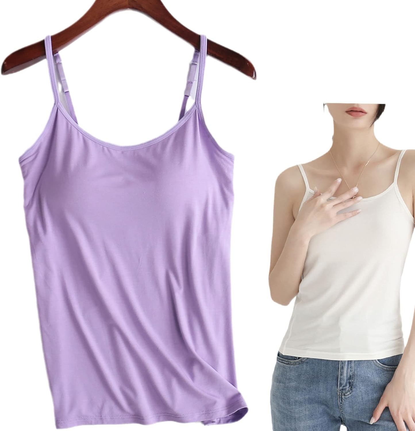1+1 Gratis | Tank mit integriertem BH™ - Gehen Sie stilvoll und bequem braless!