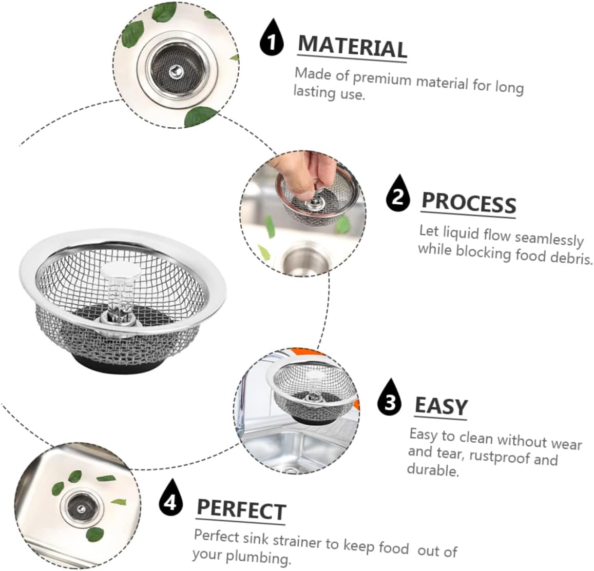 1+1 Gratis | SinkStrainer™ | Verhindern Sie Verstopfungen und schützen Sie die Abflüsse!