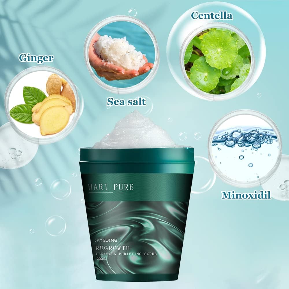 1+1 Gratis | Haar Peeling | Gegen Haarausfall | Fördert Dichtes Haar | Mit Centella Extrakt | HairPure™